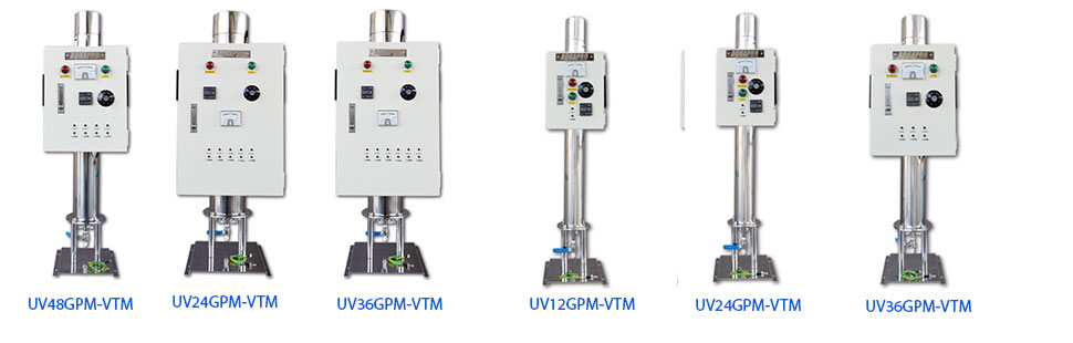 Aquapro UV12 GPM to 72 GPM 40 Watt Vertical Type UV Water Treatment System